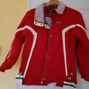 Red ski jacket